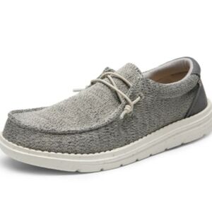 Bruno Marc Women’s Slip-on Loafers Casual Shoes, Floral Grey